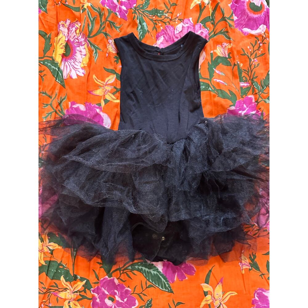 Bums and Roses Black Tutu Bodysuit 18/24 months
